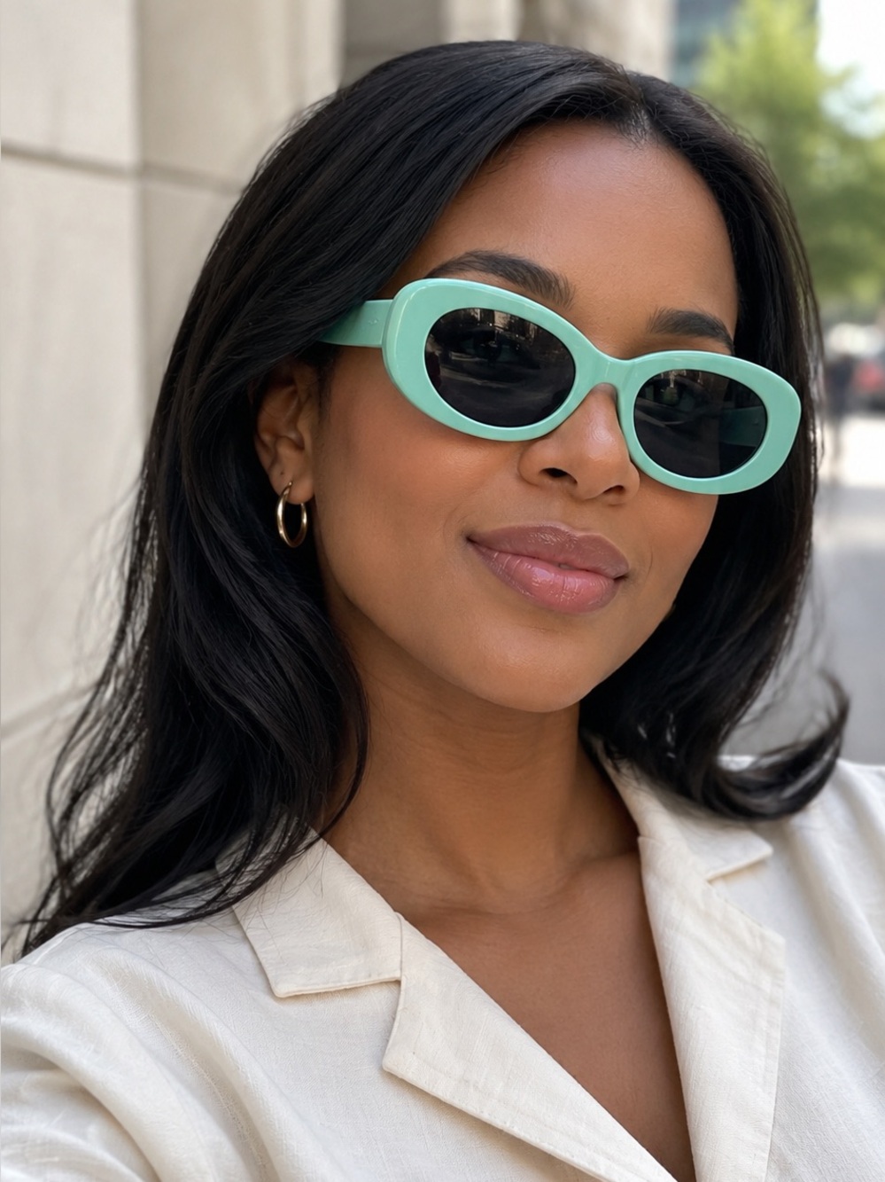 ZARA OVAL SUNGLASSES